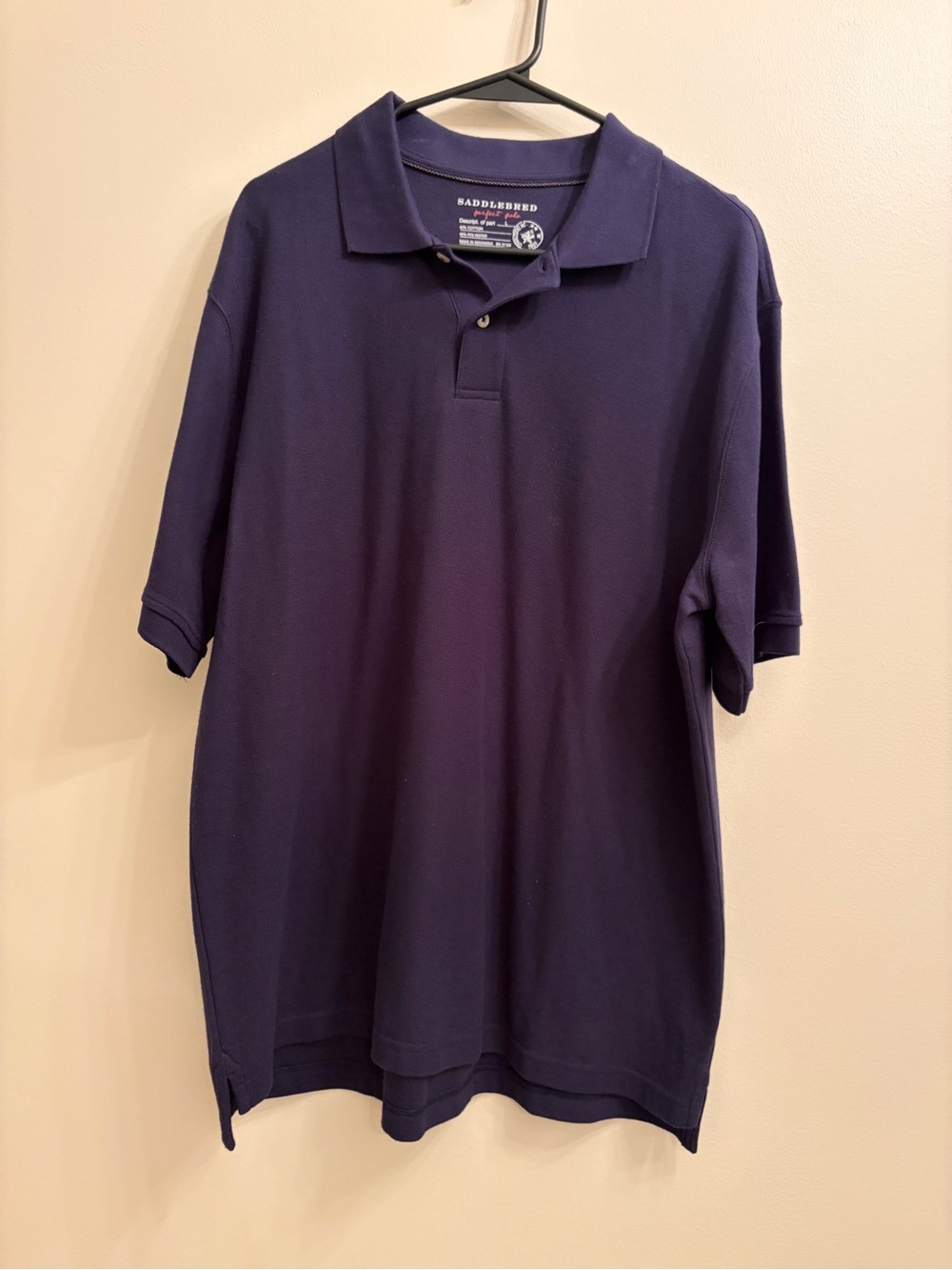 Saddlebred Deep Navy Short Sleeve Polo